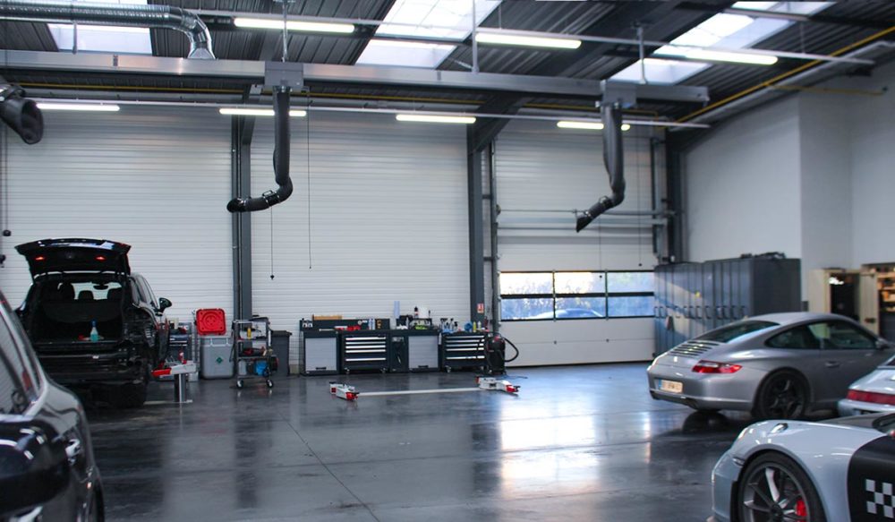 Mobilier d'atelier DEA & extraction de gaz d'échappement avec bras GTL WORKY