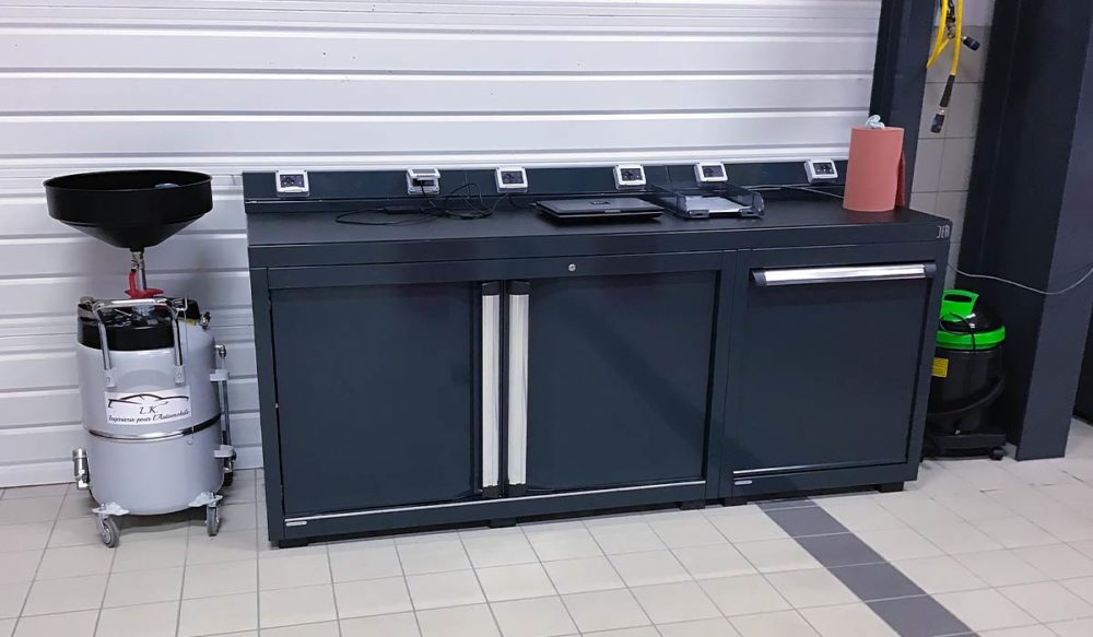 Mobilier d'atelier DEA avec Récupérateur d'huile WORKY