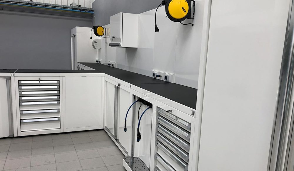Aménagement atelier Volkswagen - Villers Cotteret - mobilier DEA