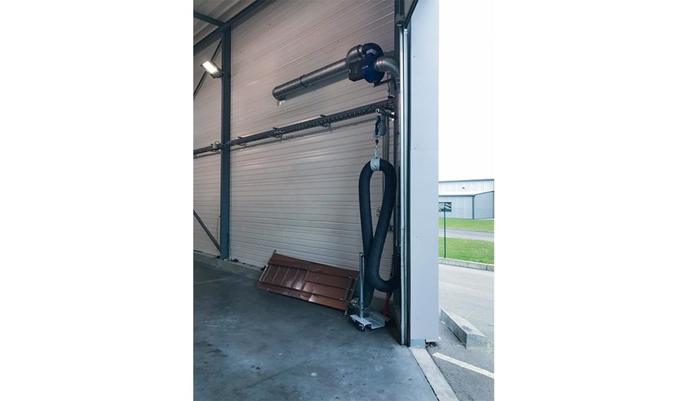 Système fixe avec équilibreur pour extraction de gaz d'échappement - Contrôle technique