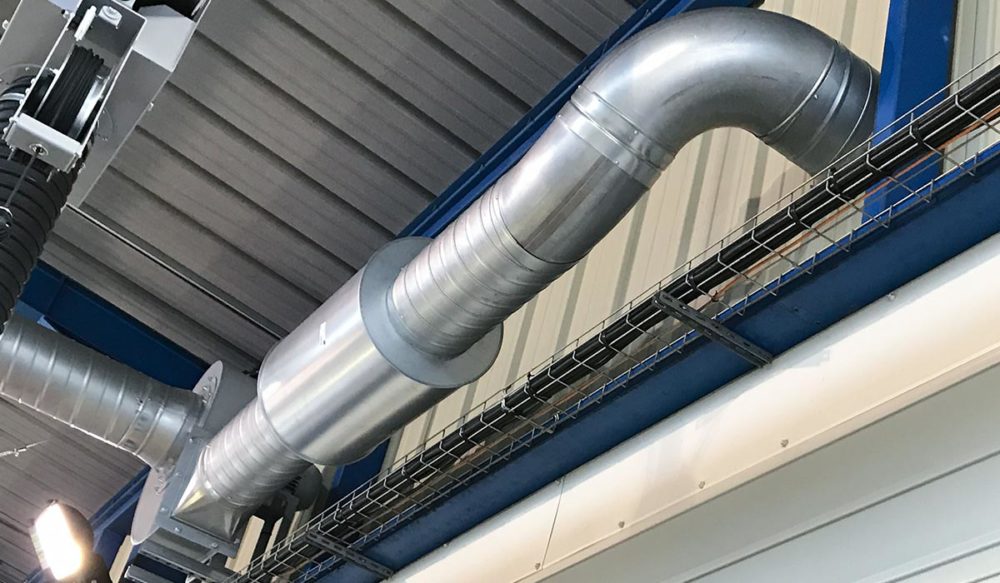 Système de ventilation pour évacuation des gaz d'échappement - Contrôle technique