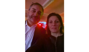 Micaela et Roberto RADIN à la soirée d'inauguration de la concession Charles Pozzi à Paris
