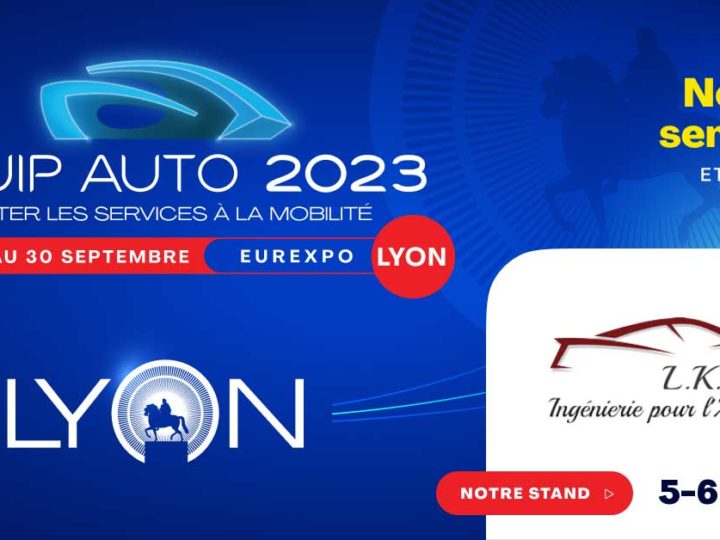 Retrouvez-nous à Equip Auto 2023 du 28 au 30 septembre à Lyon